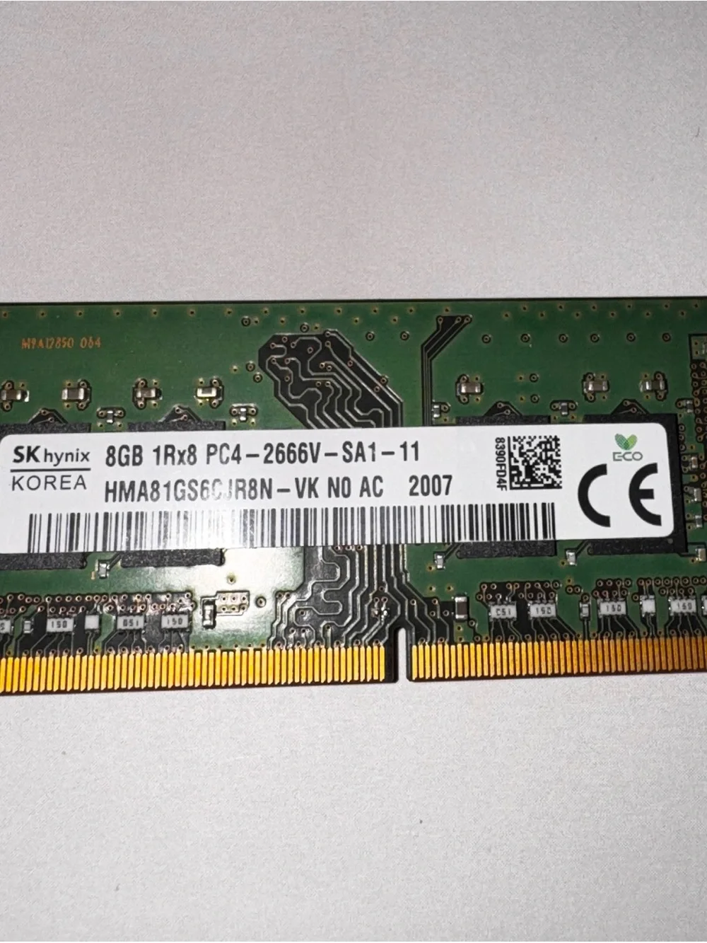 Crucial 8GB DDR4 2666MHz RAM Module Green - Picture 1 of 4